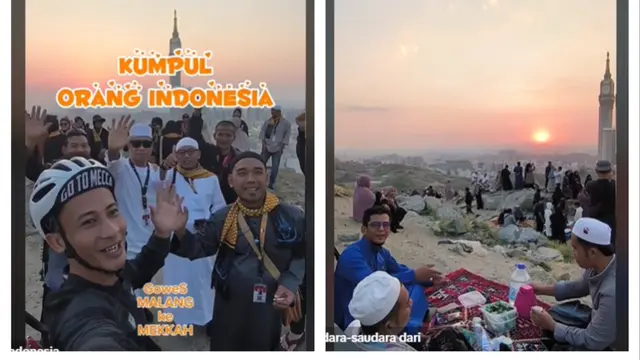 Pria Asal Malang Berhasil Sampai ke Mekkah dengan Naik Sepeda/TikTok @habibiegotomecca