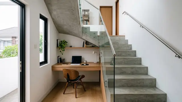 Desain Tangga Rumah Minimalis/AI Generated