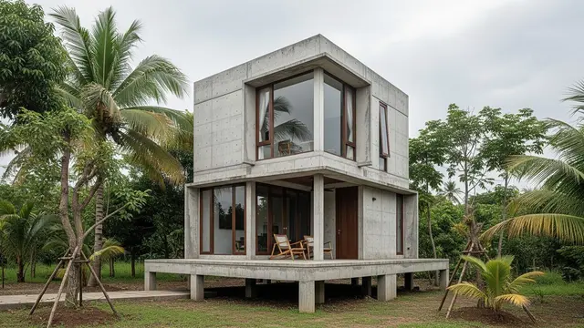 Desain Rumah Kecil 2 Lantai Anti Banjir