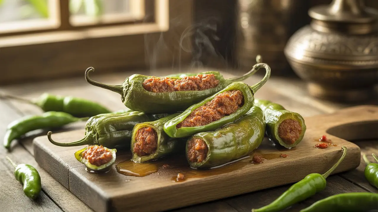 Resep Cabe Ijo Isi Sosis