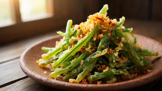 Kangkung crispy tanpa tepung terigu (Foto: Reve Art AI)