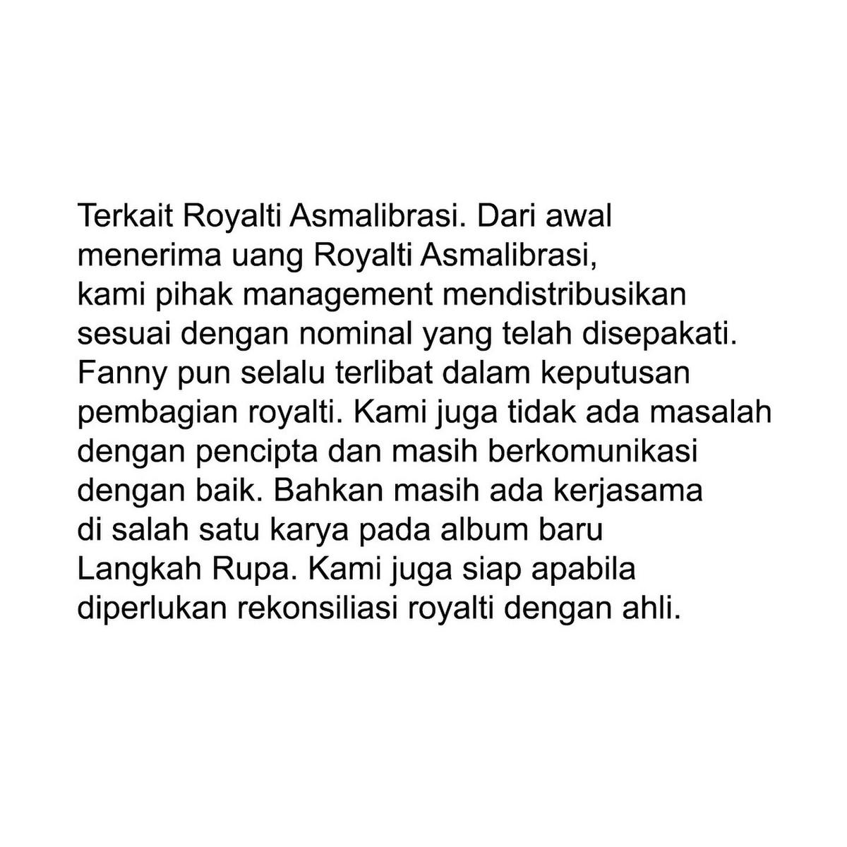 Soegi Bornean Beri Jawaban soal Curhat Fanny Soegi di Twitter/X