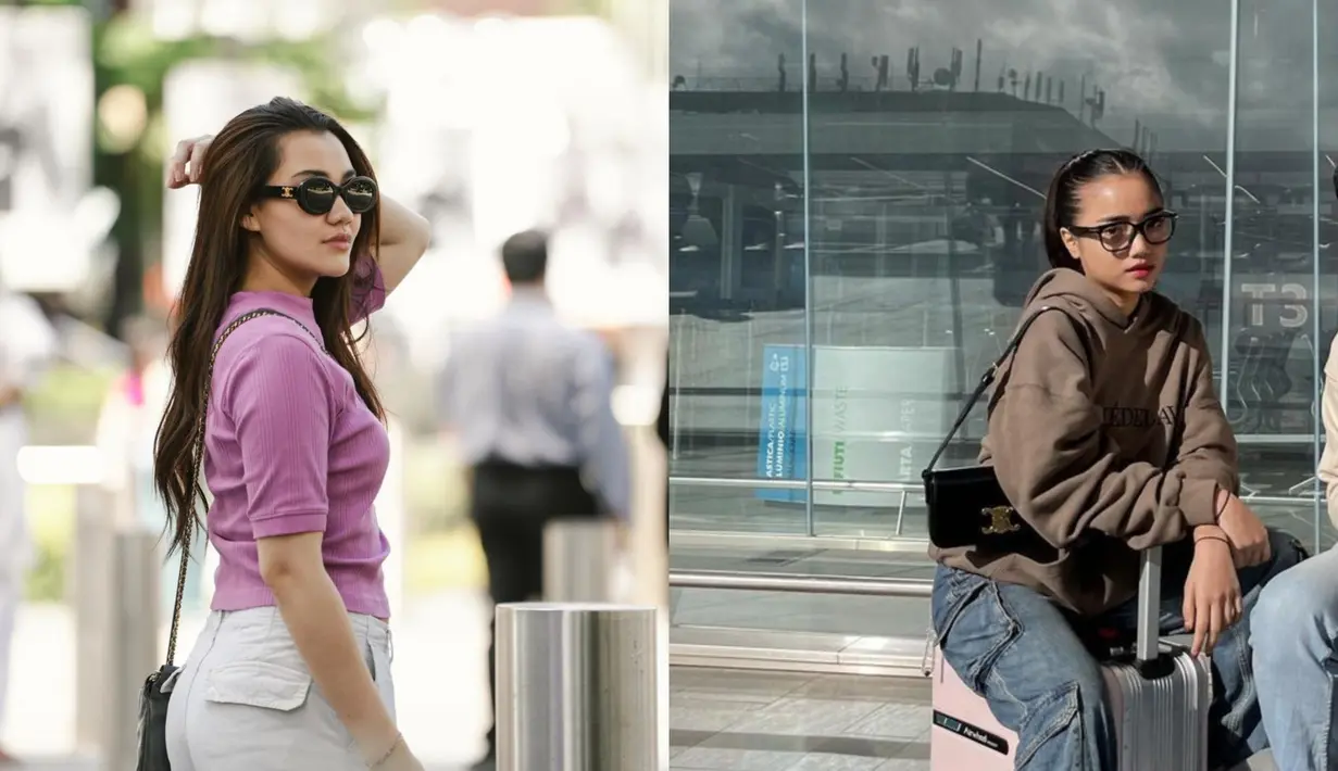 Berbeda dengan Aaliyah Masaid yang menggerai rambut, Fuji justru pilih gaya rambut ponytail [@aaliyah.massaid @fuji_an]