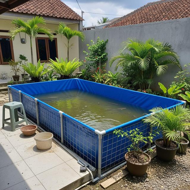 Desain Halaman Belakang untuk Ternak Lele