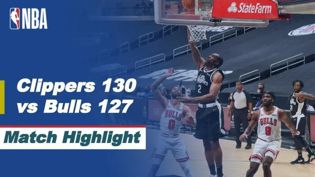 VIDEO: Highlights NBA, LA Clippers Raih Kemenangan Tipis atas Chicago Bulls