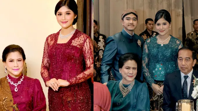 6 Adu Gaya Iriana Jokowi dan Erina Gudono Pakai Satu Set Perhiasan Mewah saat Kondangan, Siapa Paling Kinclong?