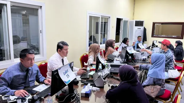 Foto proses keimigrasian.