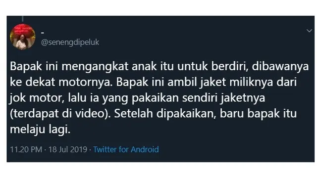 Aksi Driver Ojol Berikan Jaket Ke Orang Telanjang di Pinggir Jalan Ini Bikin Kagum