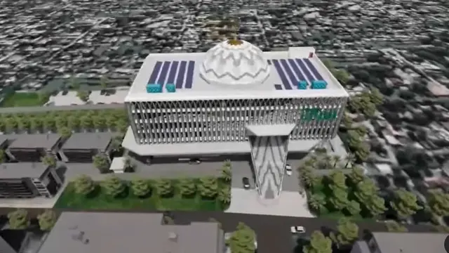 Maket Masjid Walidah Dahlan. instagram @erickthohir