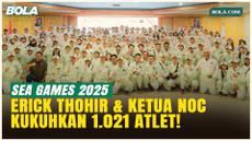 Erick Thohir dan Ketua NOC Kukuhkan 1.021 Atlet Tim Indonesia untuk SEA Games 2025, Bidik 80 Medali Emas!