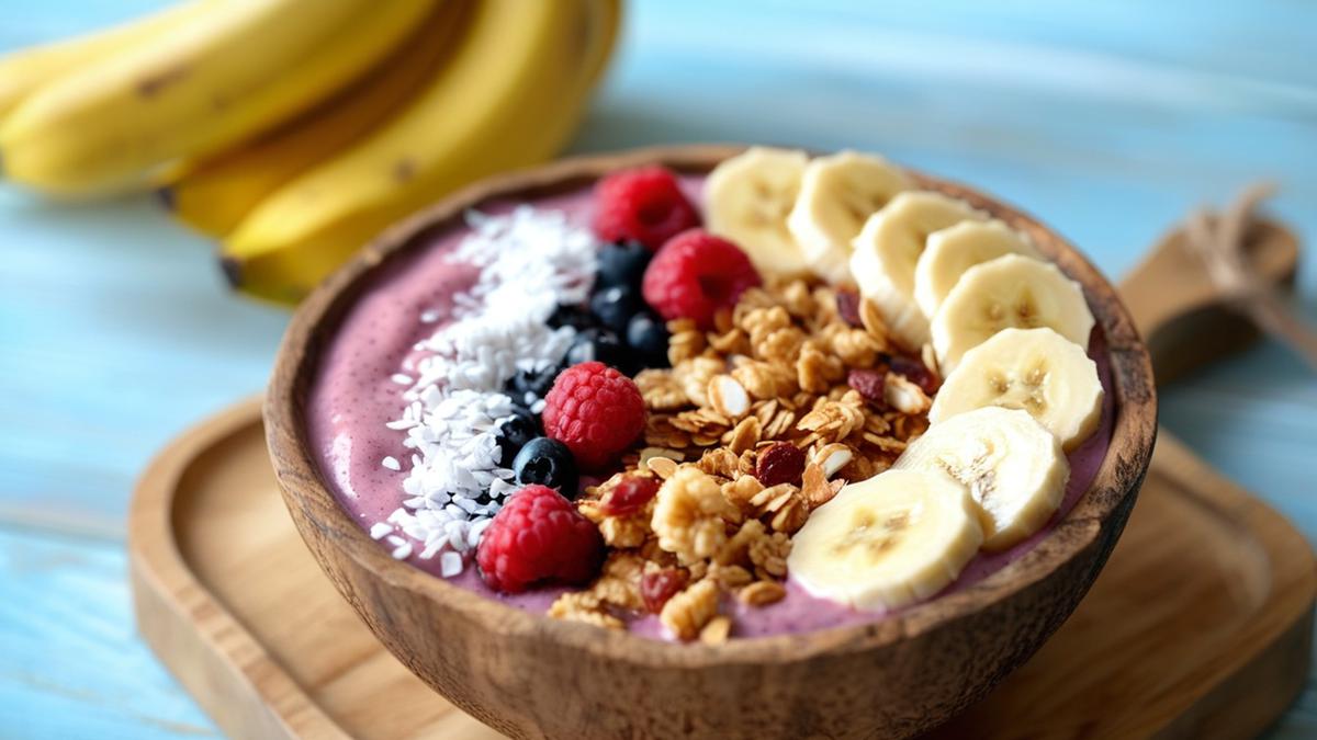 Resep Smoothie Bowl Pisang Kelapa yang Segar dan Mengenyangkan