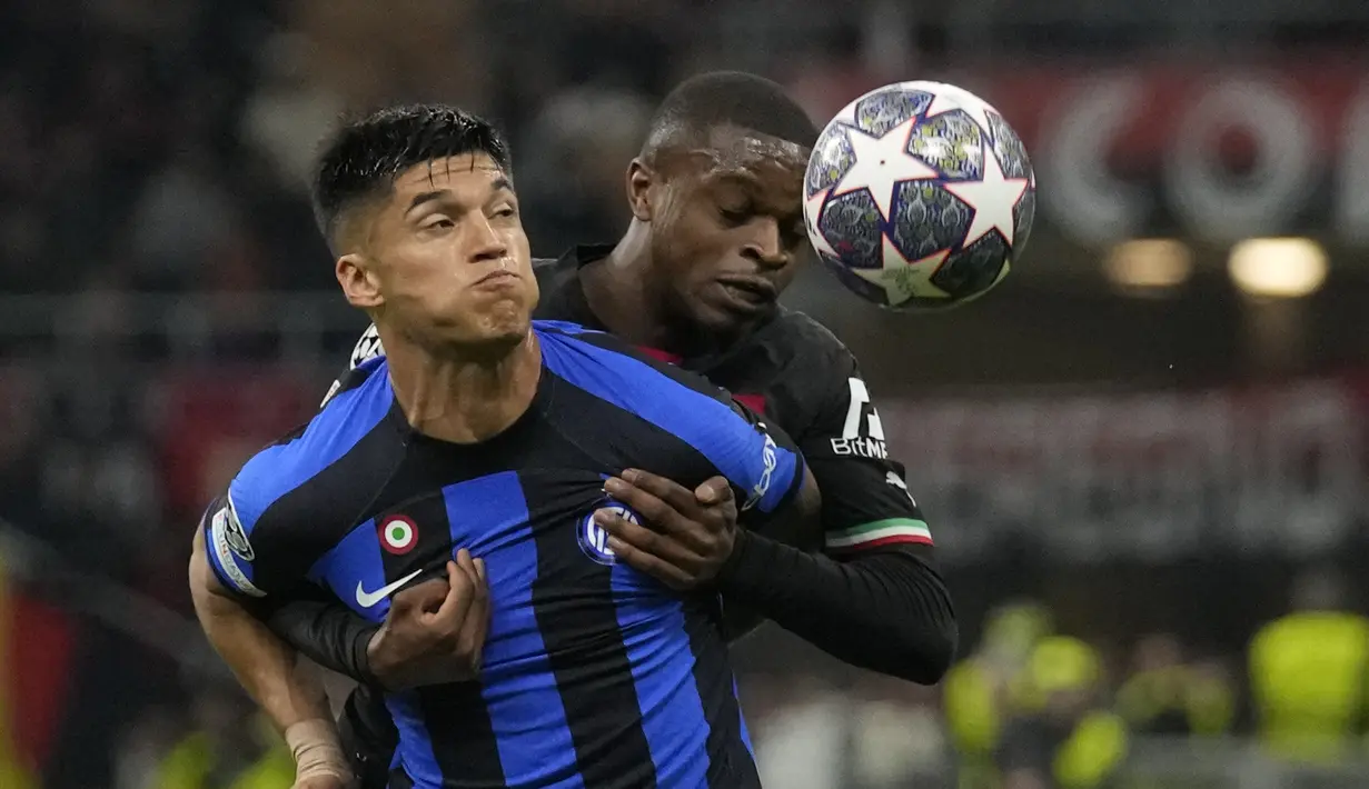Dengan kemenangan ini, Inter sudah menempatkan satu kakinya di partai final. (AP Photo/Manu Fernandez)