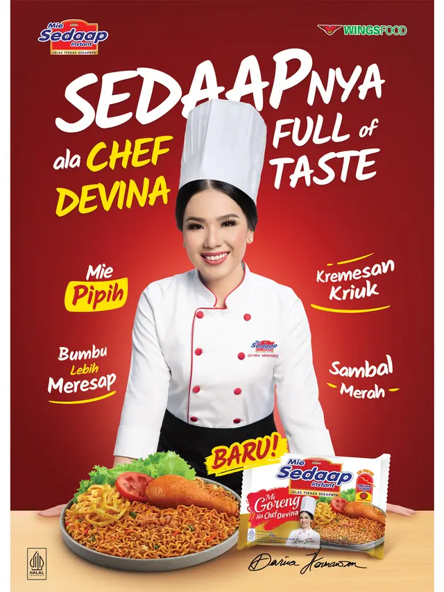 Mie Sedaap Varian Baru Hadirkan Kolaborasi Tersedaap Bareng Chef Devina yang Sedaapnya Full of Taste!