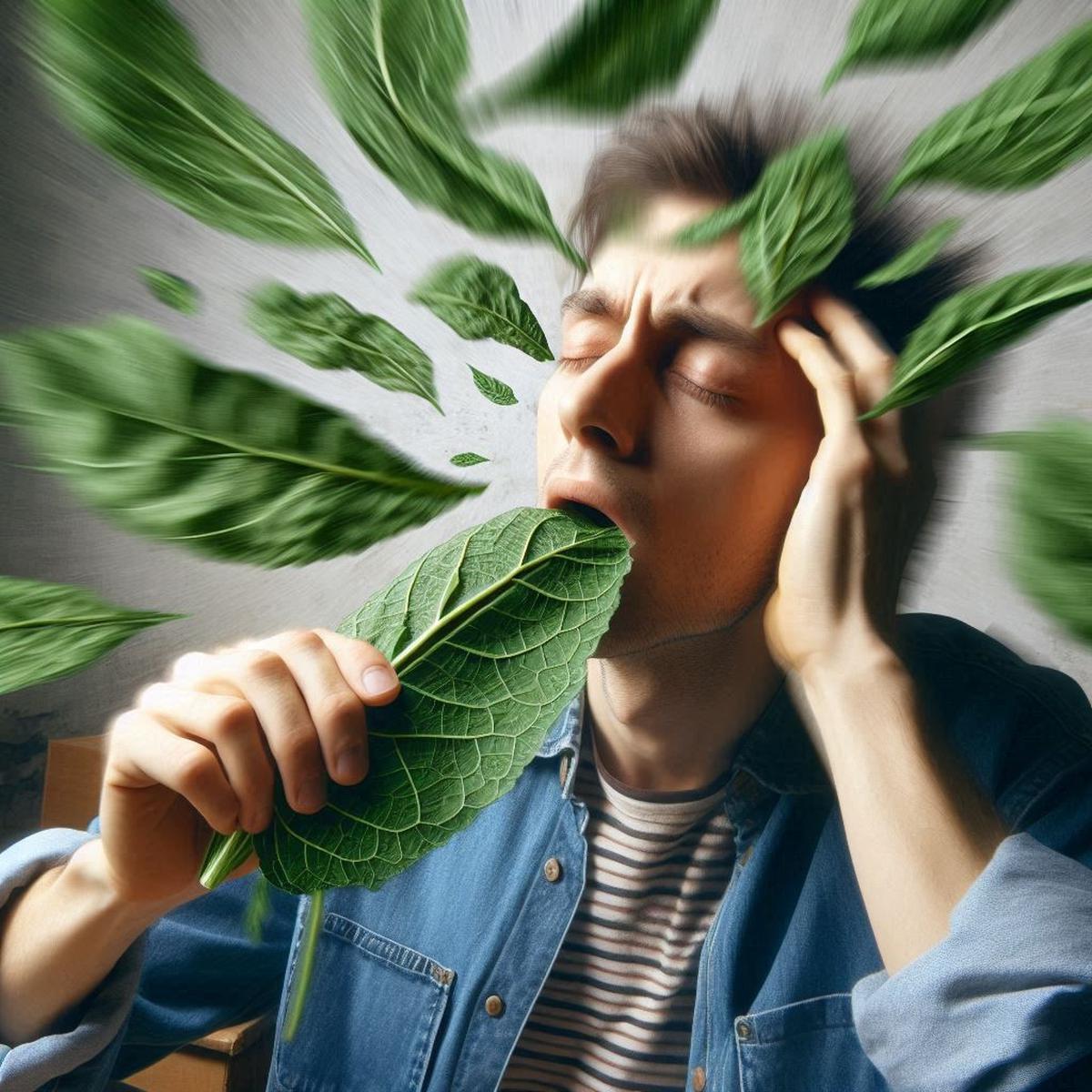Ilustrasi Mabuk Daun