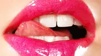 Ilustrasi bibir sensual wanita.