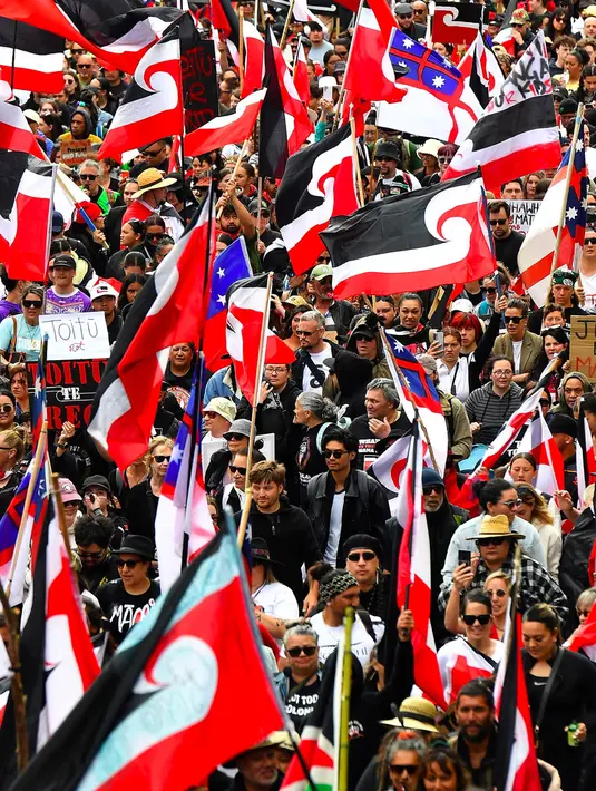 Rancangan aturan ini dinilai berpotensi mengancam hak-hak Suku Maori di Selandia Baru. (Sanka Vidanagama/AFP)