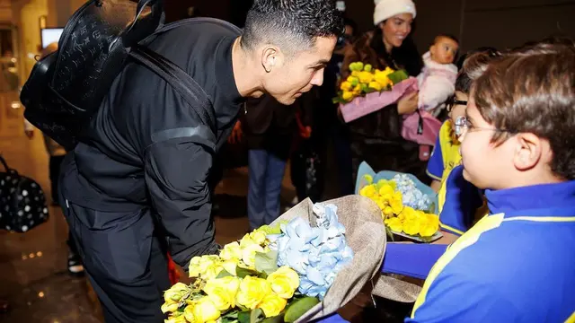 FOTO Cristiano Ronaldo Tiba di Markas Al-Nassr