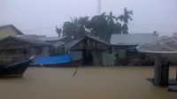 Banjir melanda sejumlah wilayah kabupaten di Provinsi Jambi