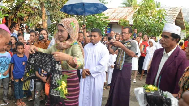 Adem, Grup Qasidah Tampil di Gereja Lembata NTT 