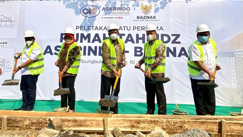 Pembangunan Rumah Belajar Al-Quran atau Rumah Tahfidz Askrindo-Baznas di wilayah Cibungbulang, Bogor