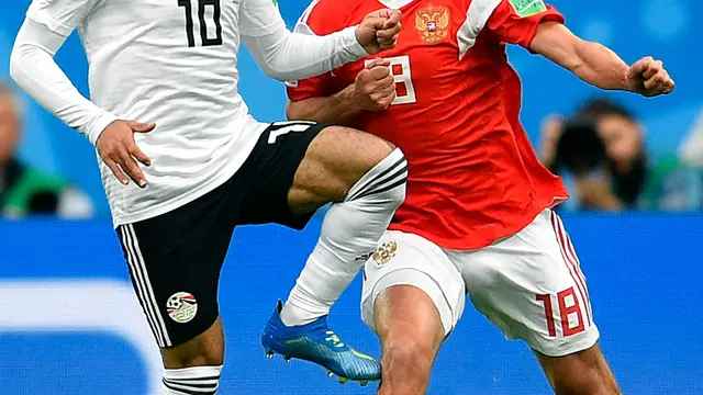 Kekecewaan Mohamed Salah Gagal Menang Lawan Rusia
