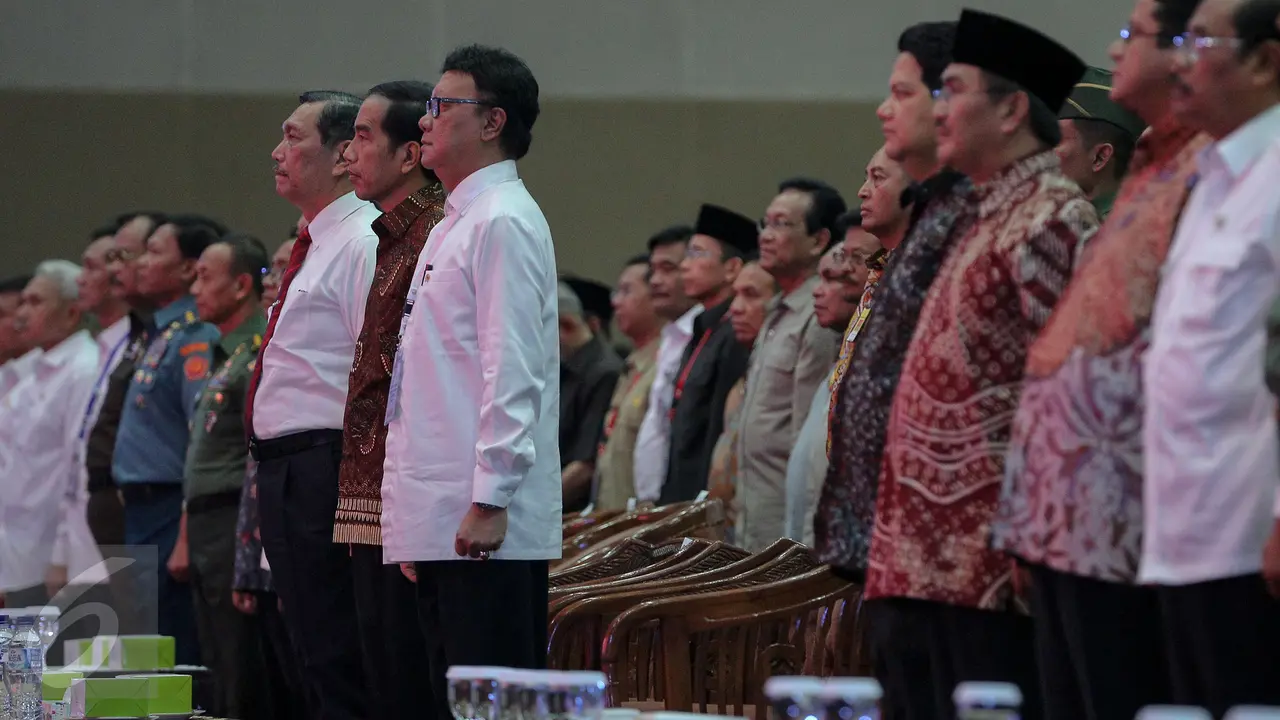 20151112-Jokowi Buka Rakornas Pilkada Serentak 2015 di Ancol-Jakarta