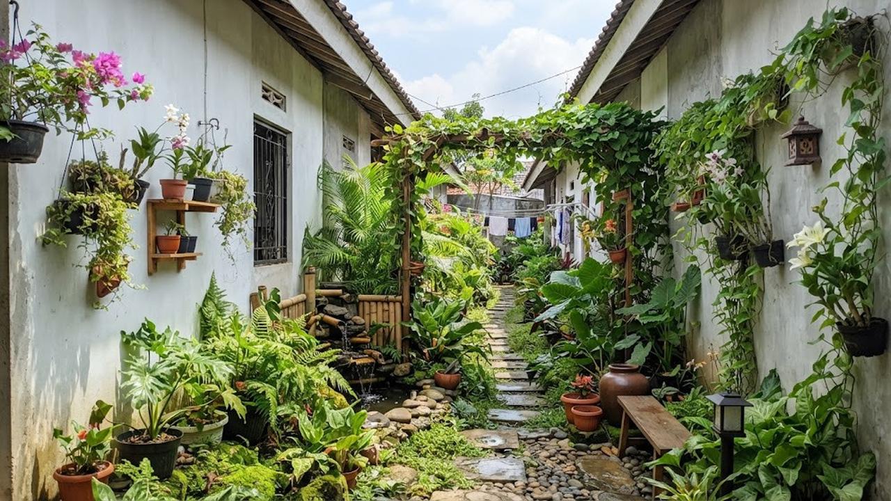 6 Cara Mengubah Lorong Sempit Menjadi Taman Hijau, Tampilan Rumah Seperti di Surga