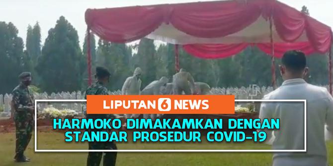 VIDEO: Harmoko dimakamkan dengan Standar Prosedur Covid-19