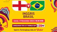Live Streaming Piala Dunia U17: Inggris vs Brazil (Sumber: dok .vidio.com)
