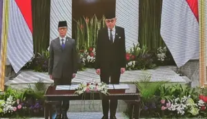 Sertijab Menlu, Arrmanatha Nasir Resmi Gantikan Sugiono
