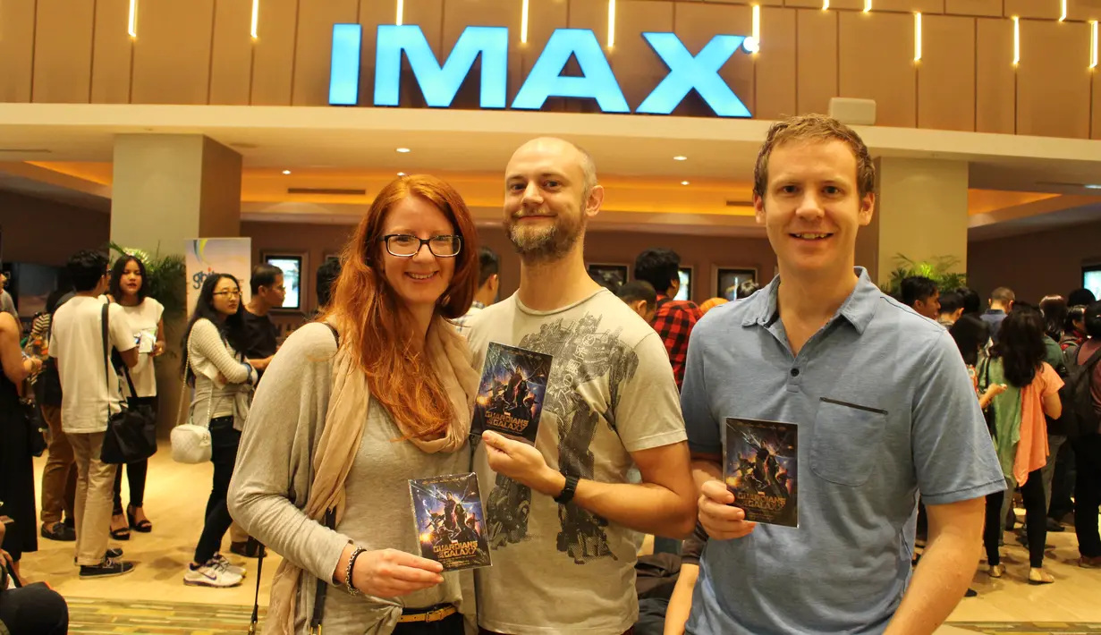 Advanced screening Guardians of the Galaxy dimeriahkan oleh beragam penggemar, komunitas, dan selebritis.