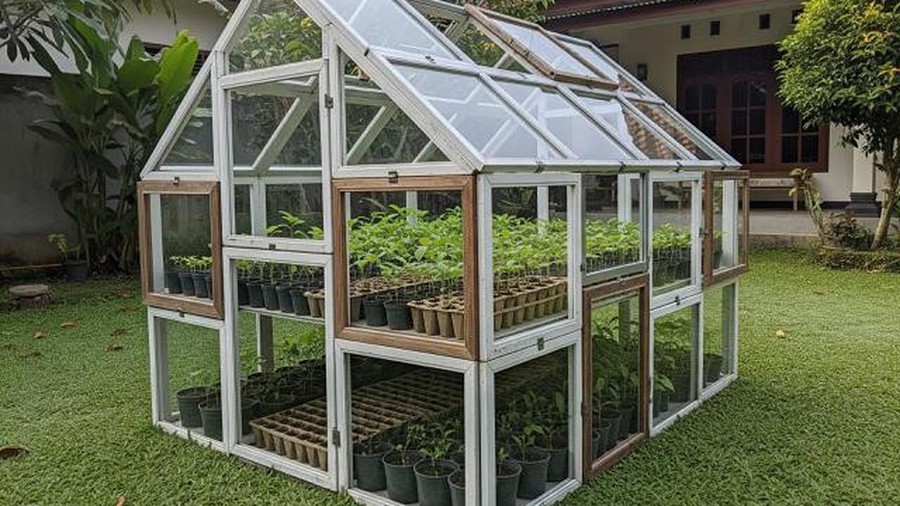Mini Greenhouse dari Bingkai Foto Lama/Kebun Mini Ala Rumah Kaca Low Budget (Sumber: gemini.com)