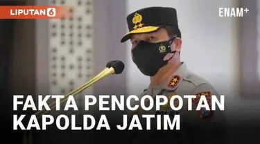 Kapolri Jenderal Listyo Sigit Prabowo resmi mencopot Kapolda Jawa Timur Irjen Nico Afinta pada Senin (10/10/2022). Pencopotan dilakukan 9 hari pasca tragedi di Stadion Kanjuruhan, Malang. Sejumlah pihak menilai Nico turut bertanggung jawab atas penga...