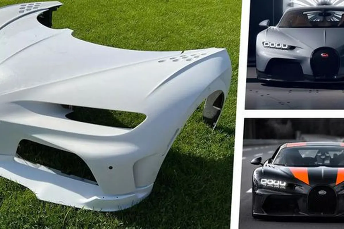 Ilustrasi bumper depan Bugatti Chiron (carscoops.com)