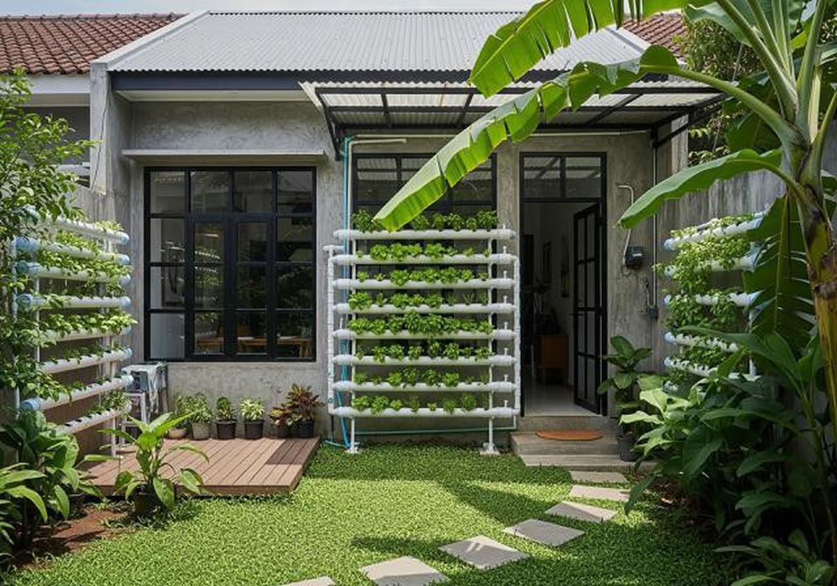 9 Model Rumah Mungil tapi Punya Halaman Belakang untuk Hidroponik, Mini tapi Maksimal