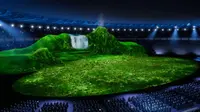Megahnya Panggung Pembukaan Asian Games 2018 Bernuansa Gunung