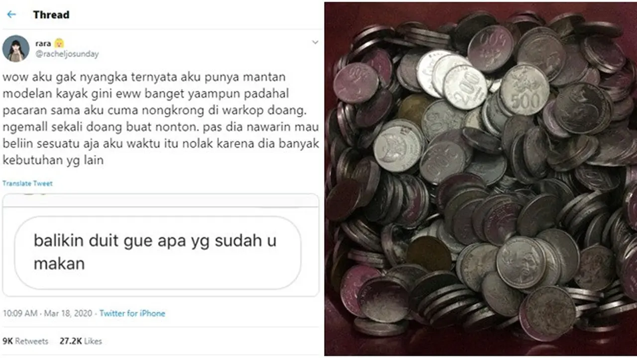 Kisah viral Mantan Pacar Minta Uang Dikembalikan