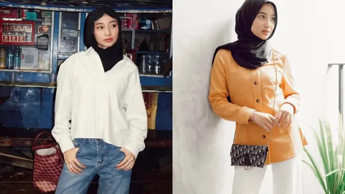 Inspirasi outfit untuk kuliah ala Ansellma Putri