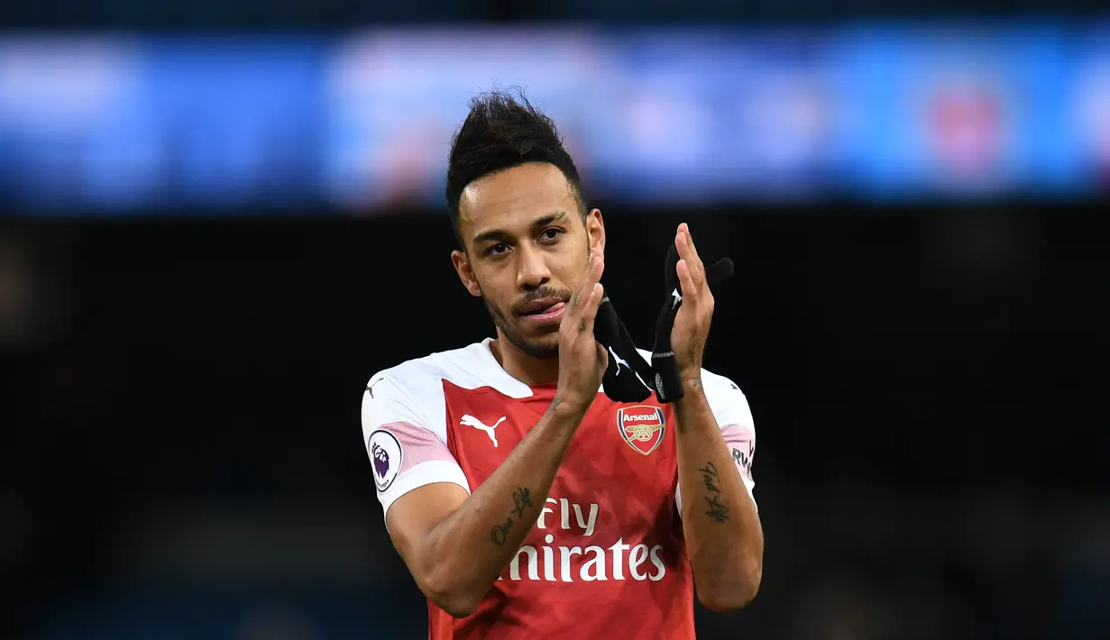 3. Pierre-Emerick Aubameyang (Arsenal) - 15 gol dan 4 assist (AFP/Paul Ellis)