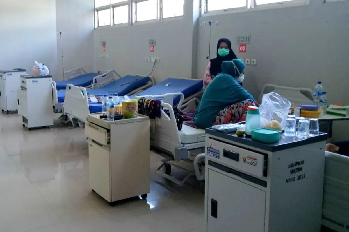 Ruang isolasi yang disiapkan pihak RSUD Bahteramas Sulawesi Tenggara untuk pasien virus Corona, Rabu (29/1/2020).(Liputan6.com/Ahmad Akbar Fua)