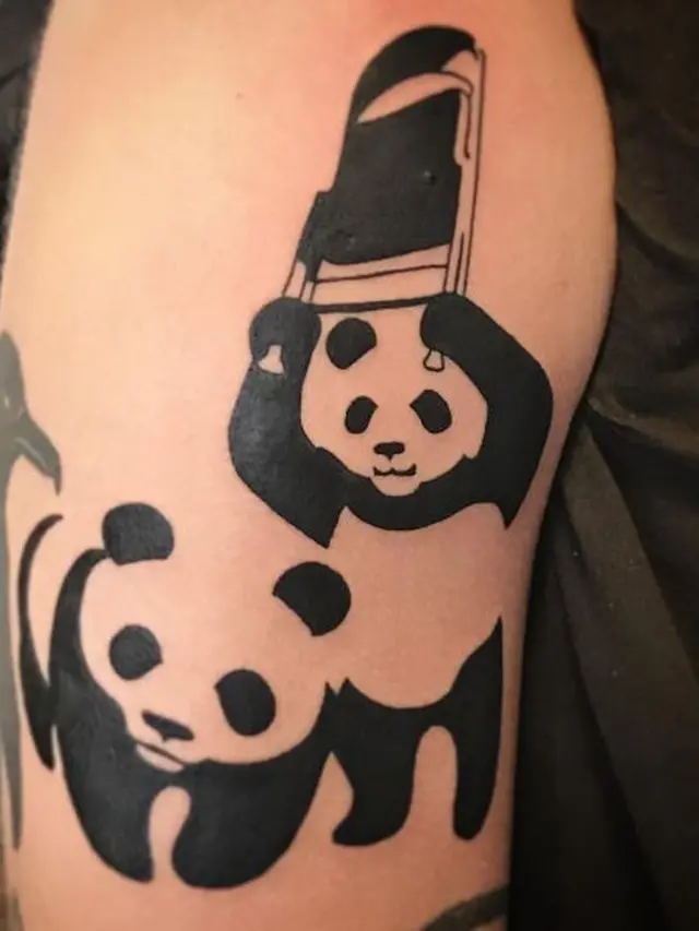 6 Tato Bentuk Panda Ini Unik Banget, Ada yang Bikin Ngakak