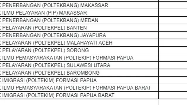 Update rincian pelamar Sekolah Kedinasan. Dok BKN