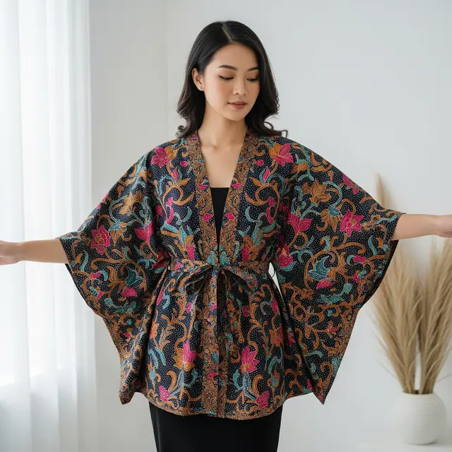 9 Model Baju Batik Lengan Kelelawar Modern, Pilihan Busana Fleksibel 2025