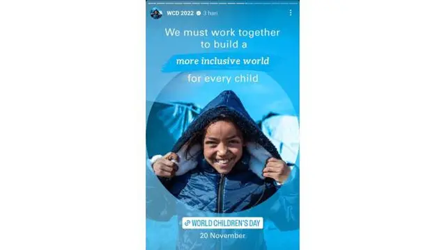 Sumber: Instagram UNICEF