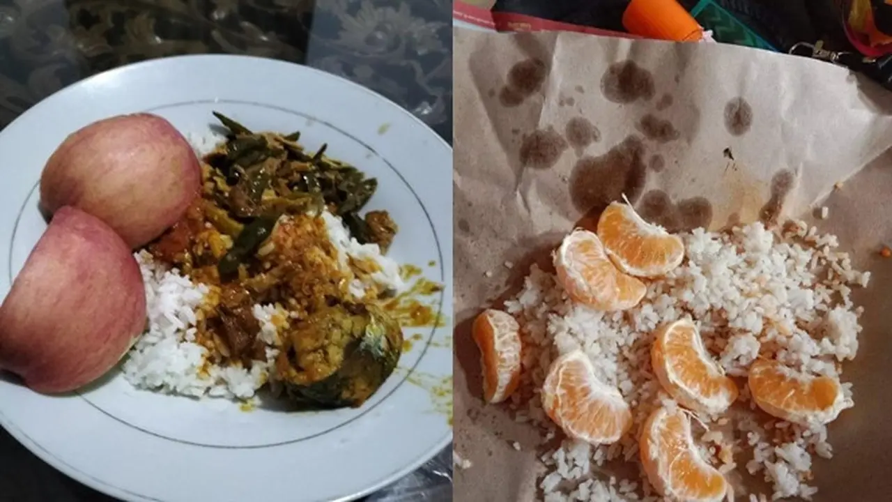 7 Potret Makan Nasi Pakai Lauk Buah ala Netizen Ini Bikin Heran
