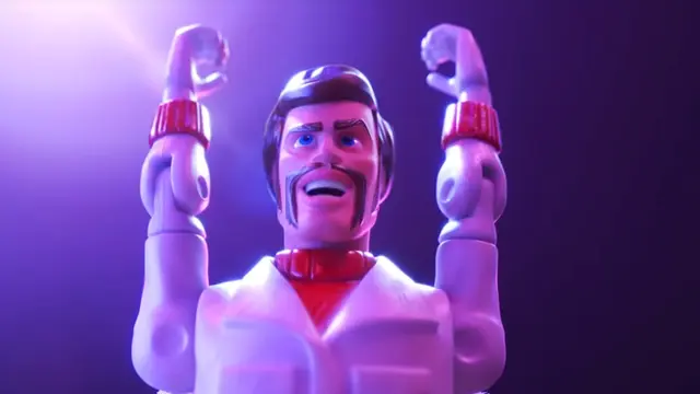 Tokoh Duke Caboom di Toy Story 4 yang diisi suaranya oleh Keanu Reeves (YouTube/ Disney•Pixar)