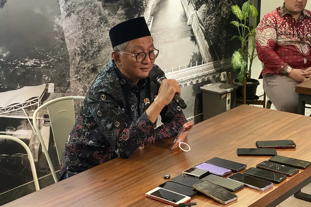Menteri Pekerjaan Umum (PU), Dody Hanggodo di Ditjen SDA, Kementerian PU, Jumat (9/4/2026). (Foto: Liputan6.com/Immanuel Christian)