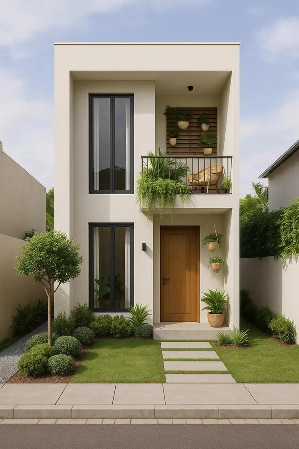 9 Tren Desain Rumah Sederhana Tapi Mewah 2025 di Lahan Sempit dengan Taman Kecil