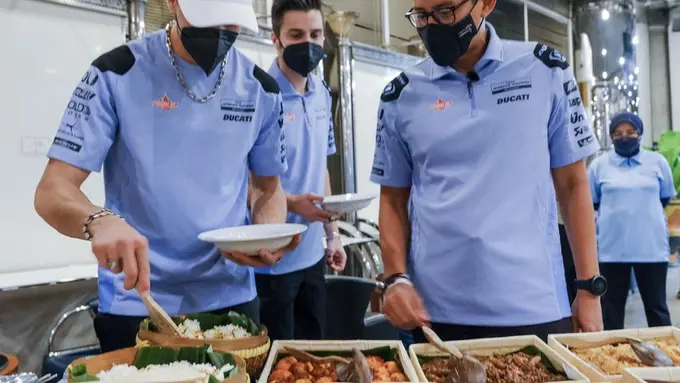 Pembalap MotoGP Dijamu Nasi Liwet Sunda, Malah Dibilang Mirip Risotto