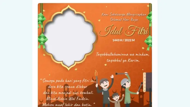 Link Twibbon Selamat Hari Raya Idul Fitri 2022 atau 1443 Hijriah.